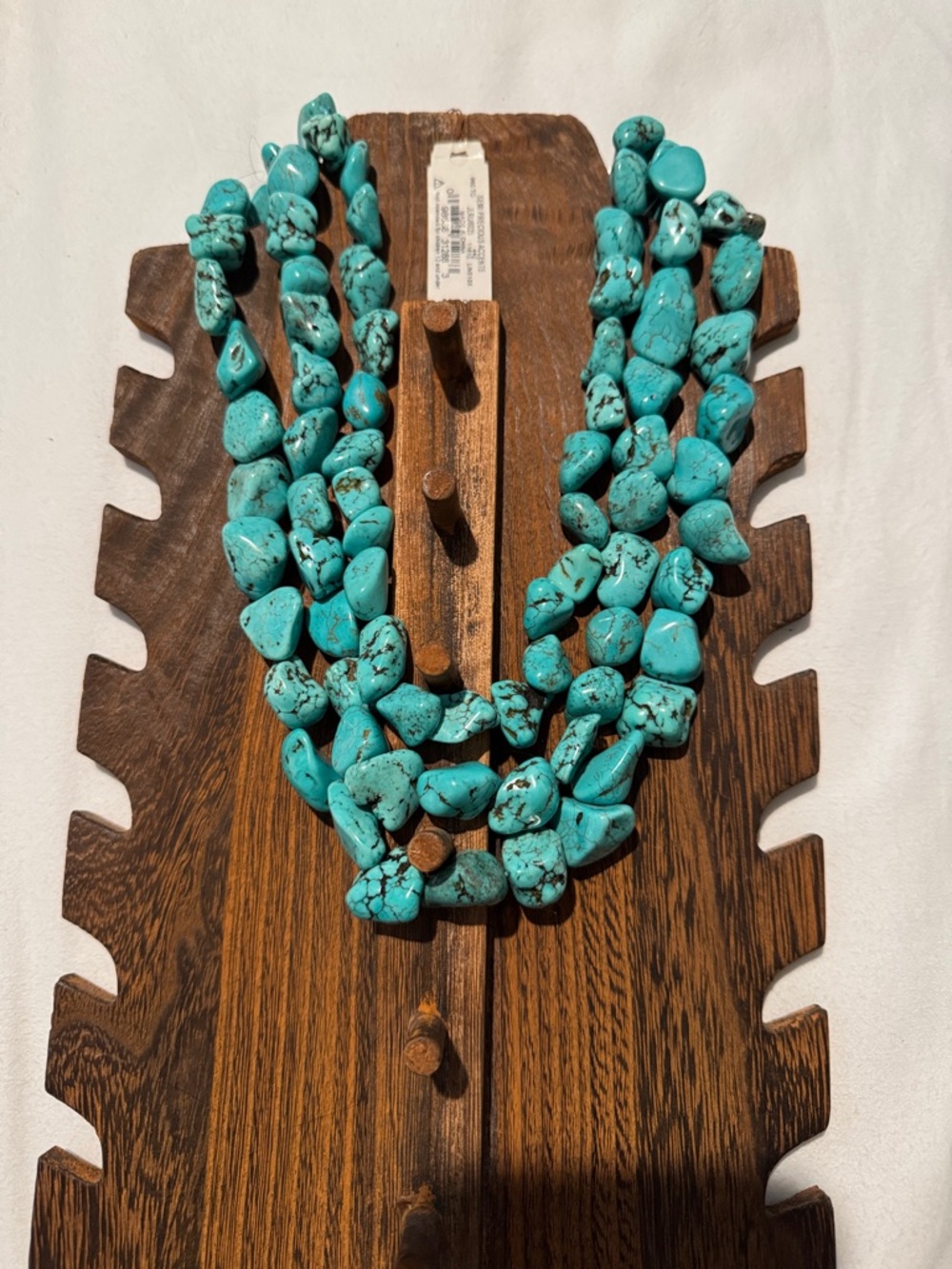Lucky Brand Turquoise Nugget Multi-Strand Necklace